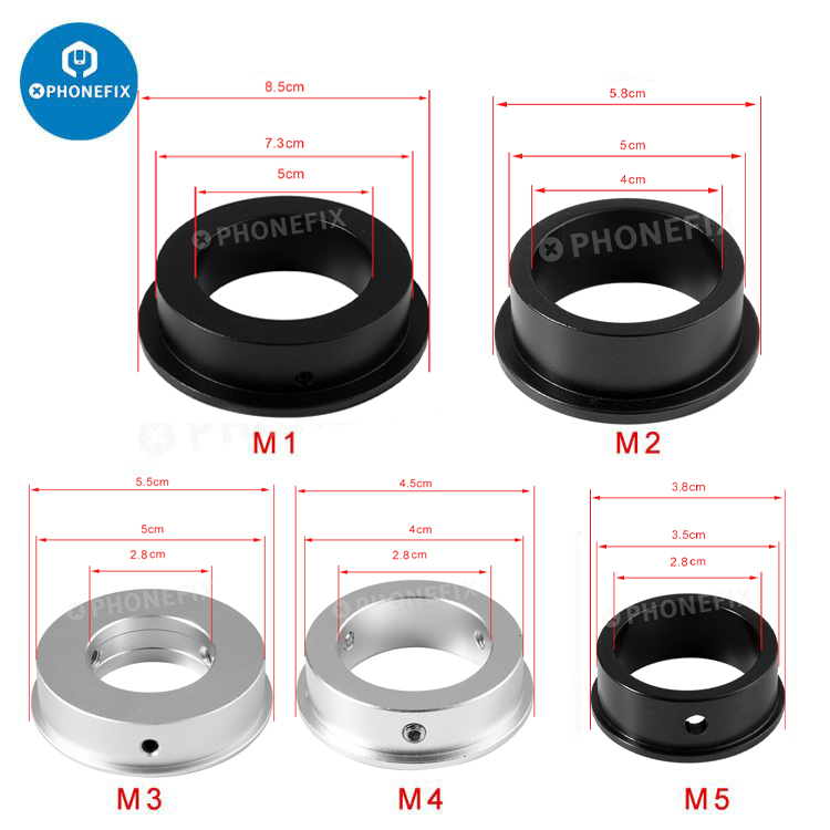 38/45/55/58/85mm to 28mm C-Mou - đánh giá và giá Lens Adapter Ring