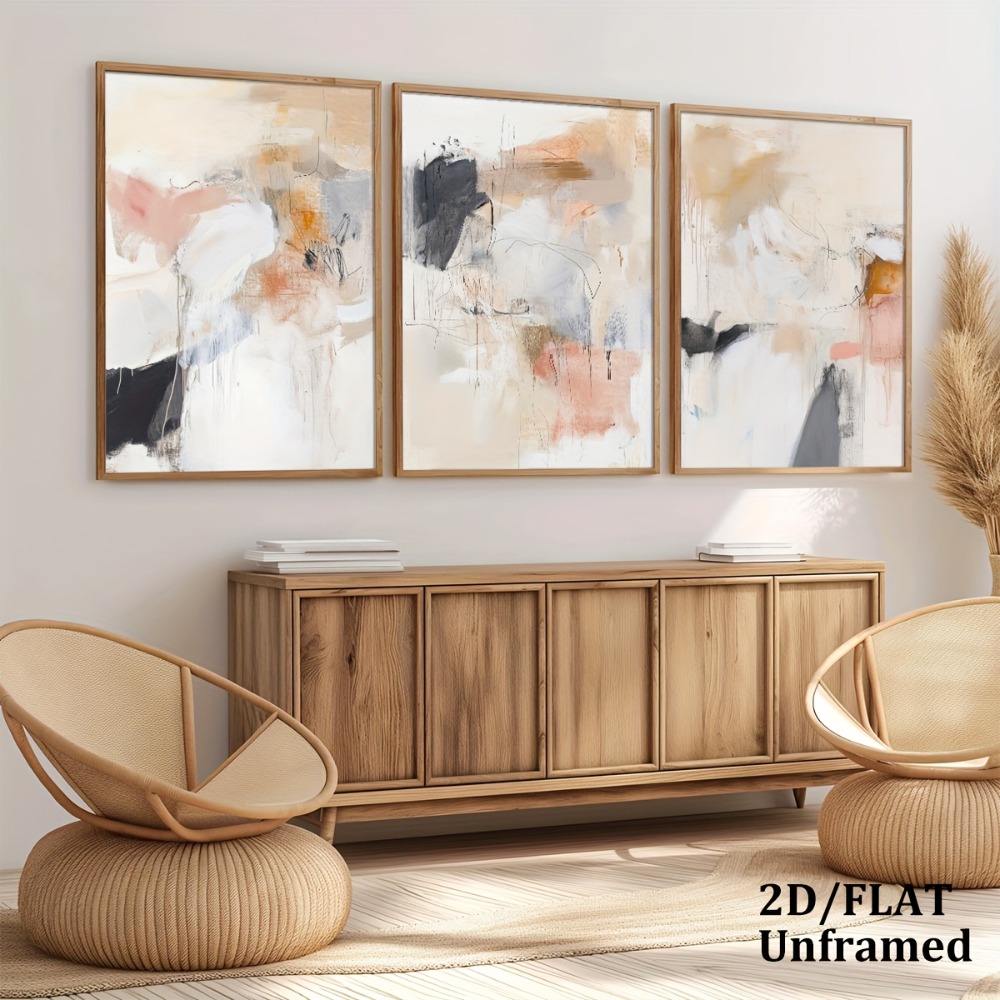 3pcs Frameless,Neutral Beige B - đánh giá và giá Photography Geometry