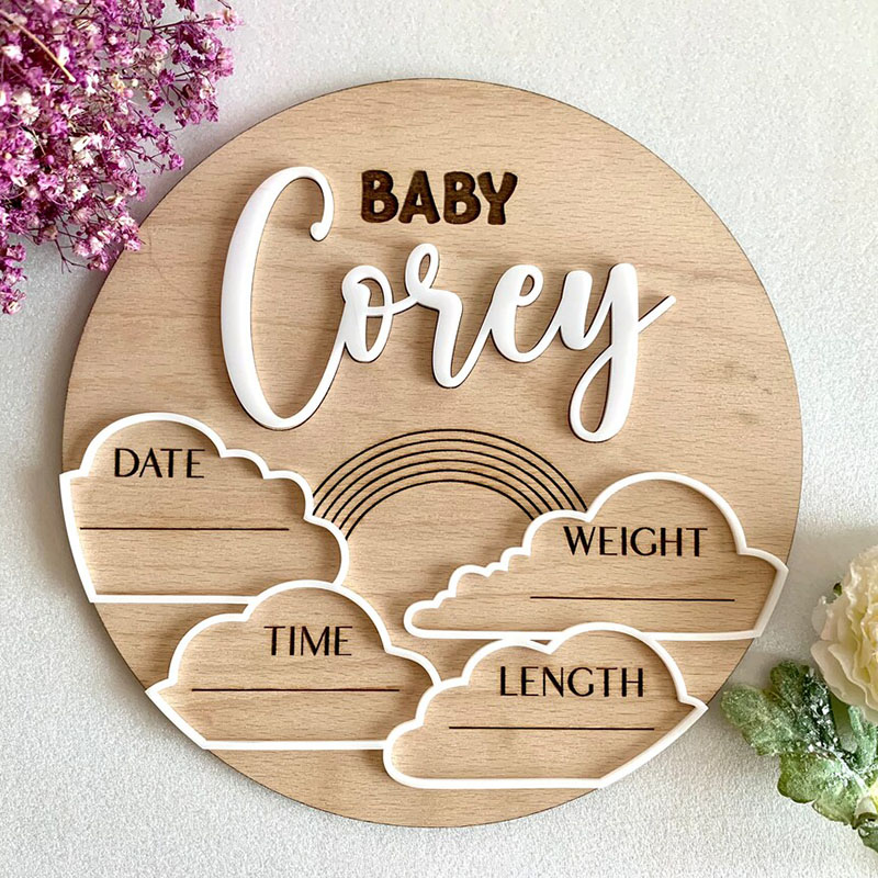 Custom Baby Name Announcement  - đánh giá và giá Photography Prompt