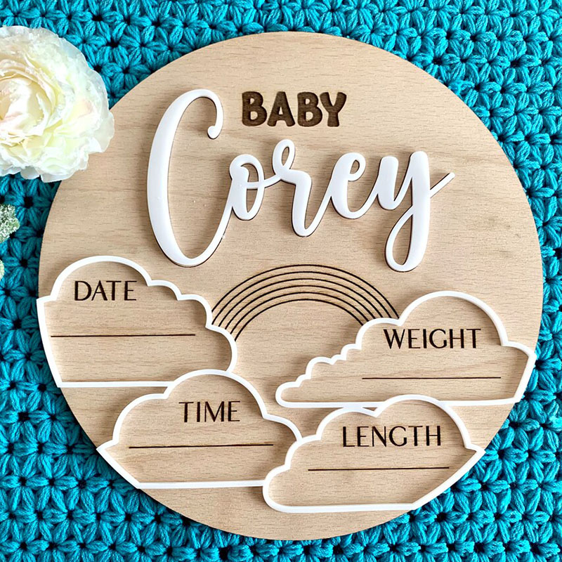 Custom Baby Name Announcement  - đánh giá và giá Photography Prompt