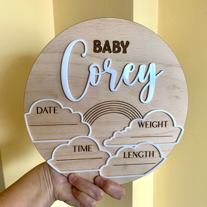 Custom Baby Name Announcement  - đánh giá và giá Photography Prompt