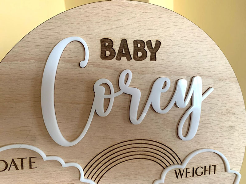 Custom Baby Name Announcement  - đánh giá và giá Photography Prompt
