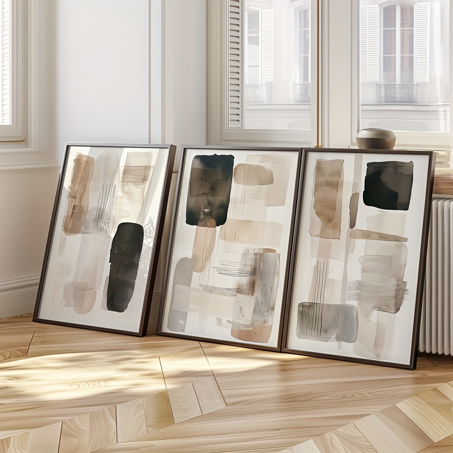3PC frameless  of Black Beige  - đánh giá và giá Photography Geometry