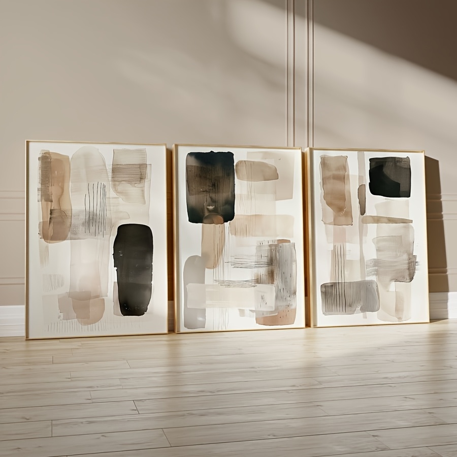 3PC frameless  of Black Beige  - đánh giá và giá Photography Geometry