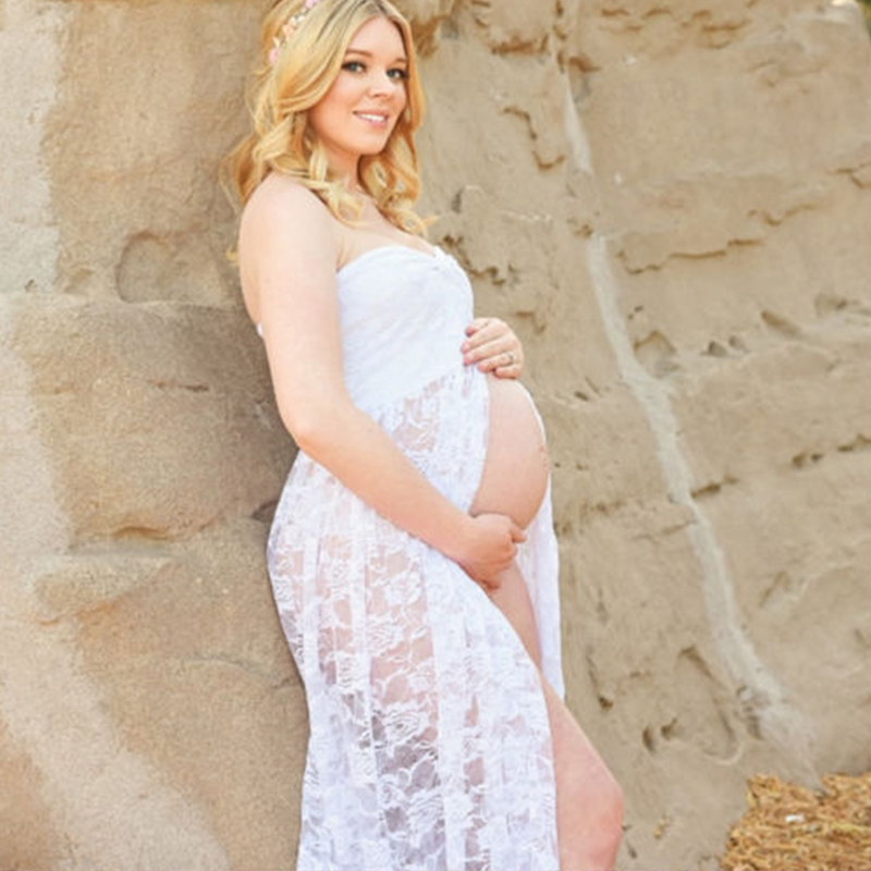 Long Maxi Gown Lace Maternity  - đánh giá và giá Photography Club