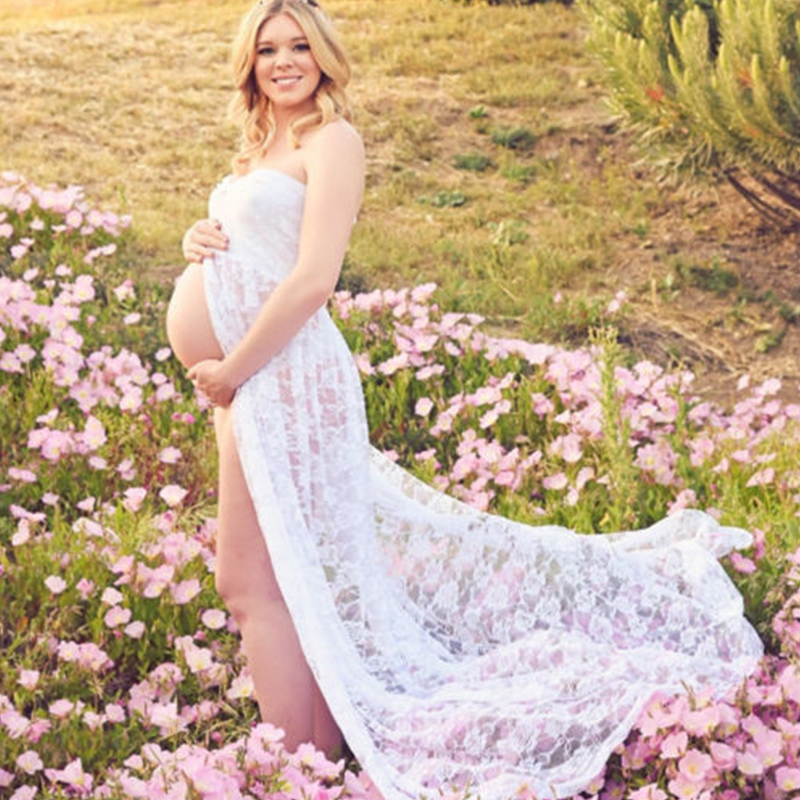Long Maxi Gown Lace Maternity  - đánh giá và giá Photography Club