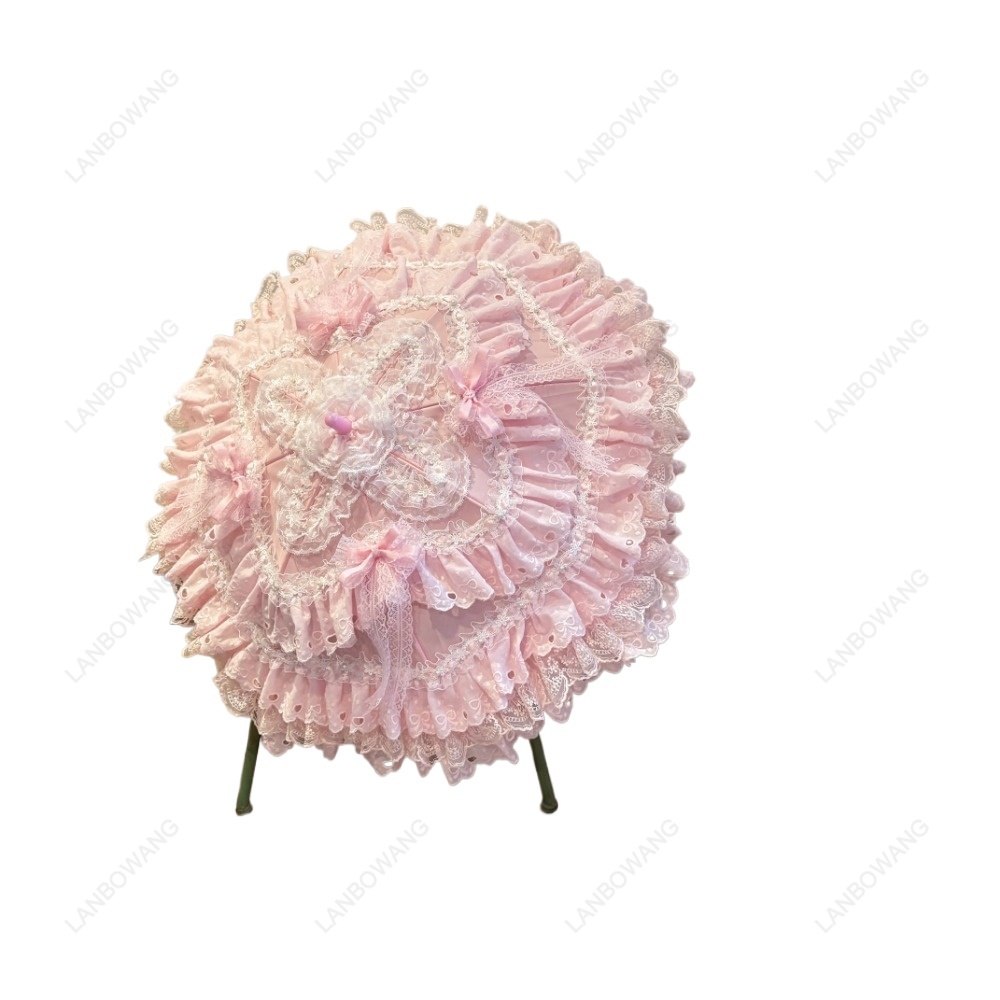 Handmade Pink Floral Heart Lac - đánh giá và giá Photography Umbrella