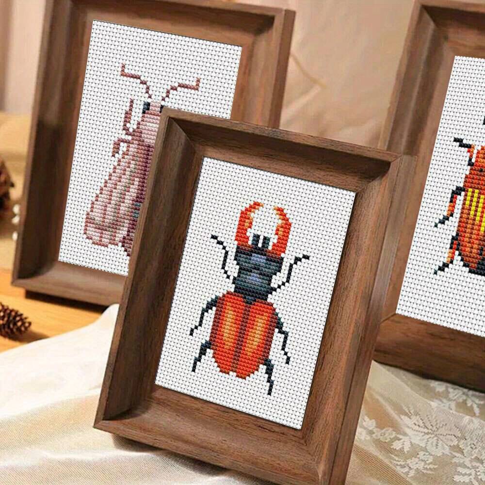 8Pcs Insect Cross Stitch Embro - đánh giá và giá Photography Geometry