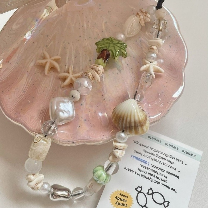 Summer Seashell Beaded Phone S - đánh giá và giá Camera Wrist Strap