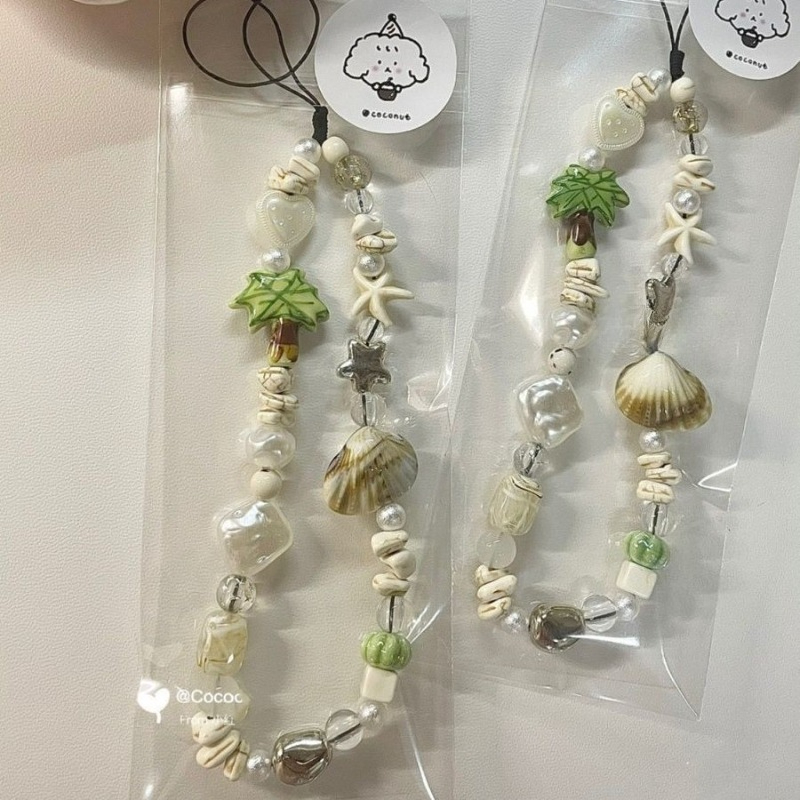 Summer Seashell Beaded Phone S - đánh giá và giá Camera Wrist Strap