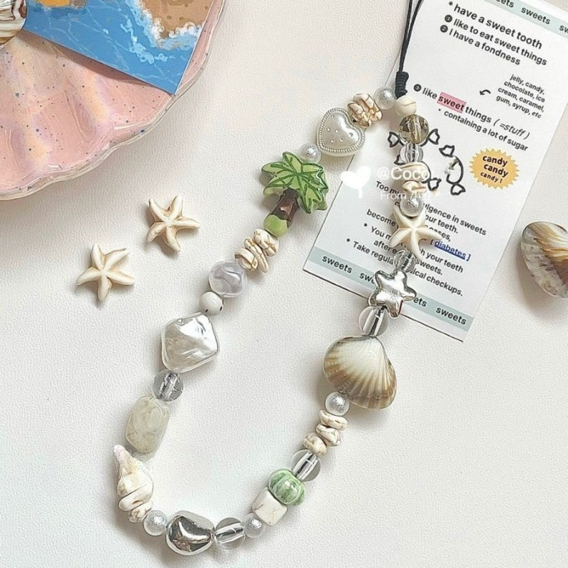 Summer Seashell Beaded Phone S - đánh giá và giá Camera Wrist Strap