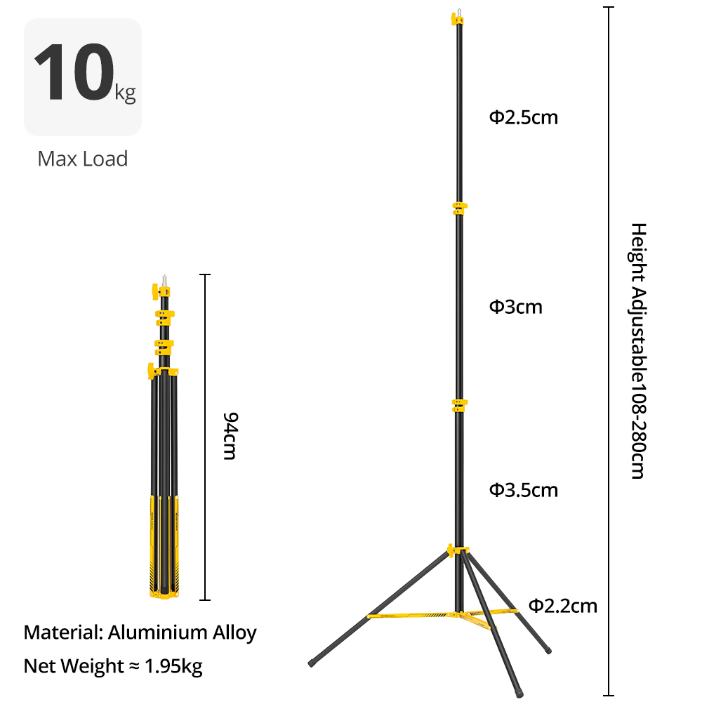 AMBITFUL GM280Y 280cm Professi - đánh giá và giá Photography Basics
