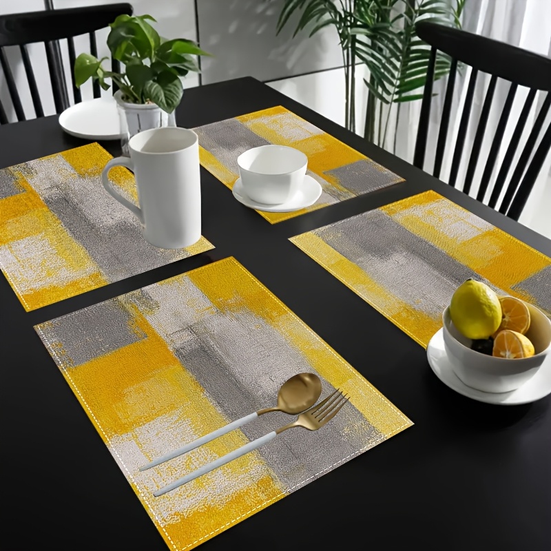 VIKAMA Yellow Gray Abstract Oi - đánh giá và giá Photography Geometry